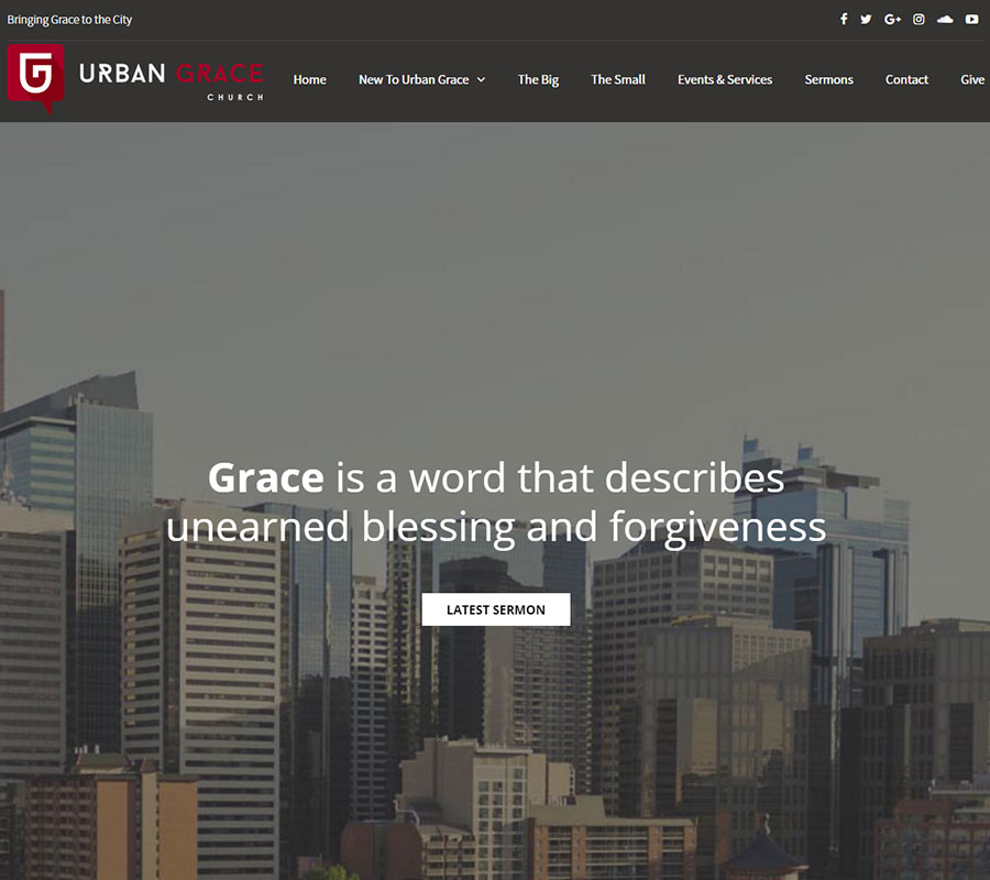 Urban Grace Church Website Image